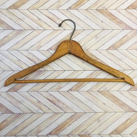 Vintage Hotel Wood Hanger - Miami Beach Florida - Picture 1 of 9